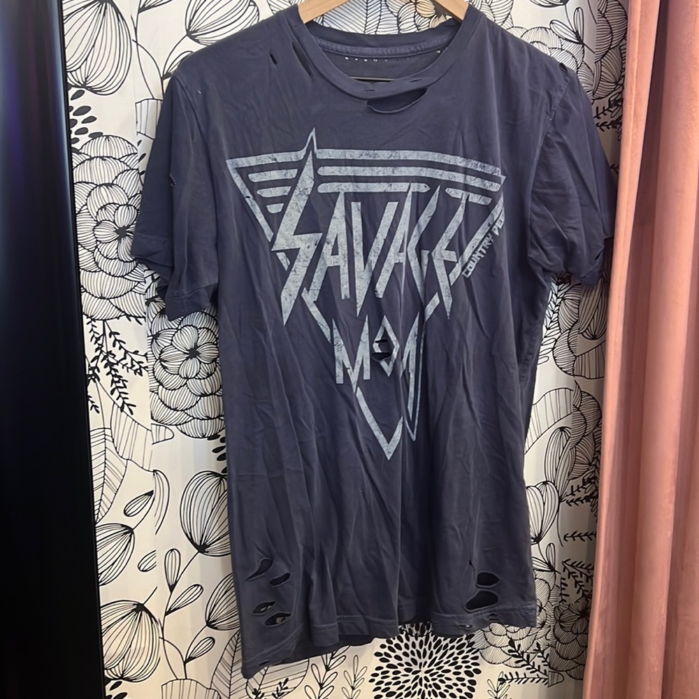 Savage Mom Distressed Tee